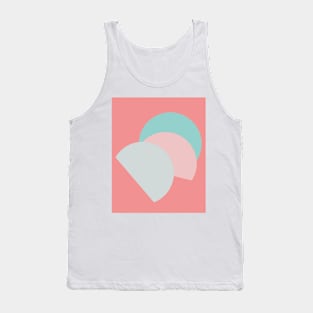 Beauty Half Moon Abstract Art Shapes Pattern Tank Top